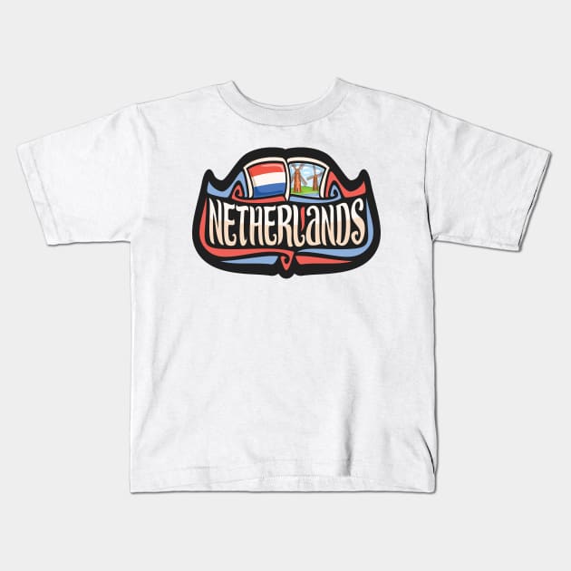 Netherlands Kids T-Shirt by ProjectX23Red